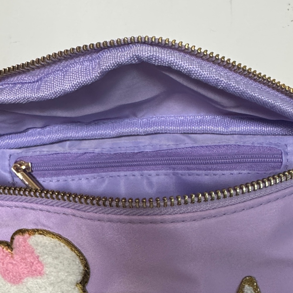 Lavender Minnie Belt Bag with ‘A’ and Gold Details - Picture 3 of 4